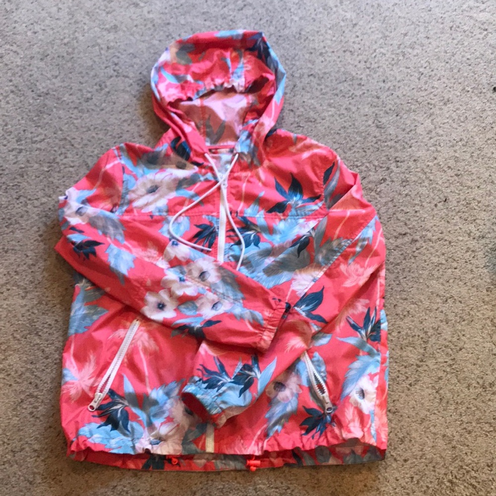 Floral windbreaker